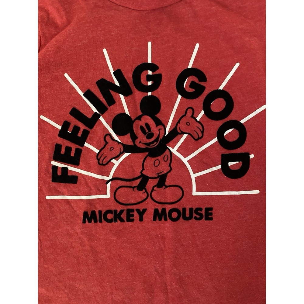 Disney Mickey Mouse Red Feeling Good Tee Shirt 4T